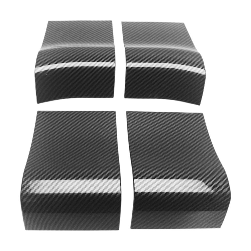 Декоративные наклейки на дверные ручки автомобиля для 2015-2020 F150 из углеродного волокна, внутренняя отделка дверной ручки, автомобильная панель Pa Z9q5