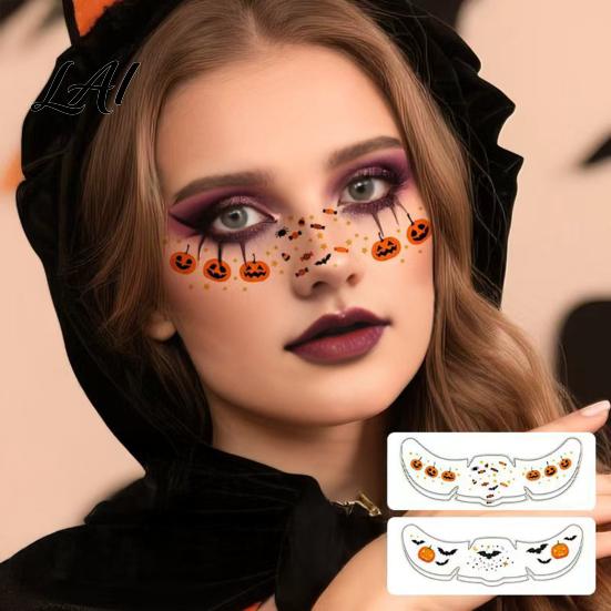 Creative Makeup for Holiday Performances Halloween Tattoo Stickers Temporary Face Decals Party Makeup Realistic Bloodstain Freckle Stickers