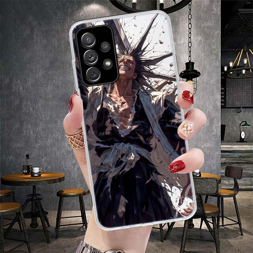 Мягкий чехол для телефона Bleach с Зараки Кенпачи для Samsung Galaxy S22 S23 S24 S25 Edge S26 Ultra S20 FE S21 Plus + Fundas Coque Galaxy S