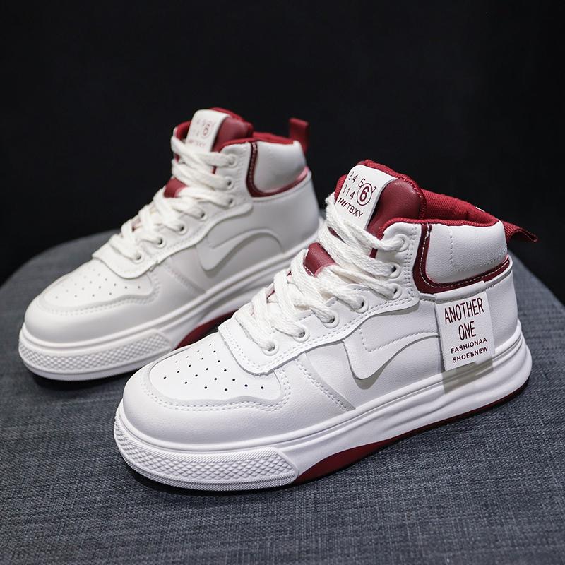 Мода 2024 Осень Новая мода Высокие кроссовки Обувь для женщин Прогулки Повседневная спортивная обувь