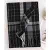 Модный женский клетчатый шарф, милый шарф из искусственного кашемира, защита шеи, морозостойкий шарф для поездок на работу, удлиненная теплая шаль