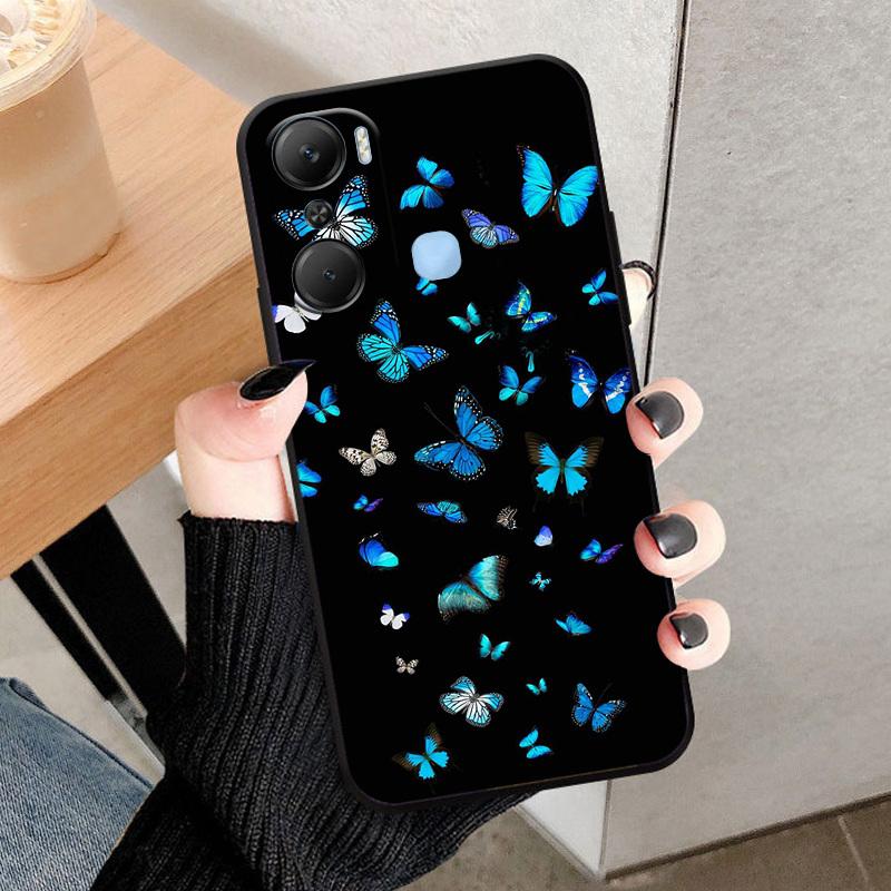 For Infinix Hot 12 Pro Phone Case Shockproof Bumper Funda Cover For Infinix Hot 12 Pro X668C Popular Painted Silicone Case