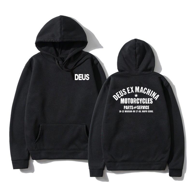 DEUS EX MACHINA Hoodie For Men Women Street Fashion Sweater Popular Hip Hop Sweatshirt Winter Oversized Long Sleeve Streetwear