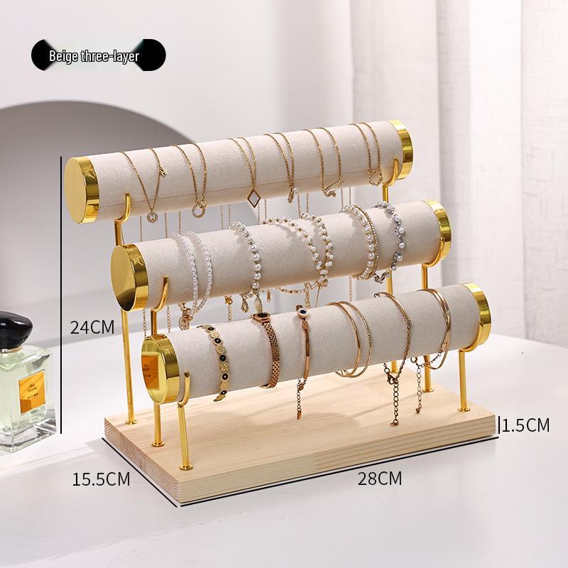 Многоярусная металлическая стойка для демонстрации ювелирных изделий и часов