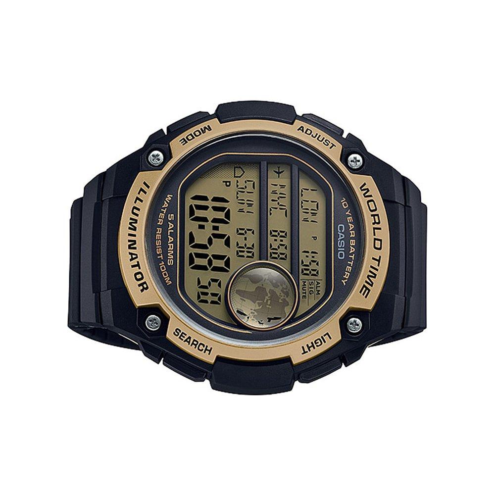 Casio Молодежные серые мужские цифровые повседневные кварцевые часы с доставкой за границу Casio AE-3000W-9A