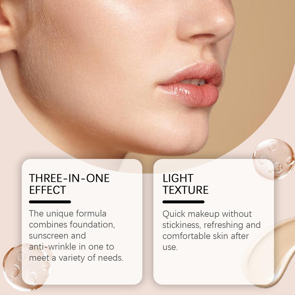 2 в 1 тональный крем против морщин, тональный крем-стик с кистью, тональный крем-стик для лица, тональный крем-стик 20 г