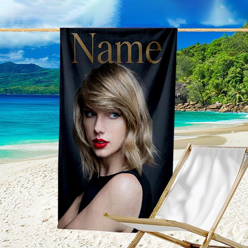 Custom Name Ultrasoft Beach Towel With Taylor Themeideal For Pool Camping Diving Perfect Travel Essential Vibrant Beach Towel