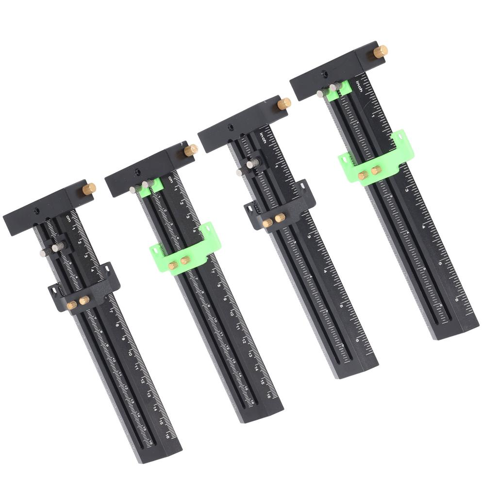 Разметочный шаблон типа Т со стальной иглой, двухлинейная разметочная линейка, деревообрабатывающая раздвижная измерительная линейка