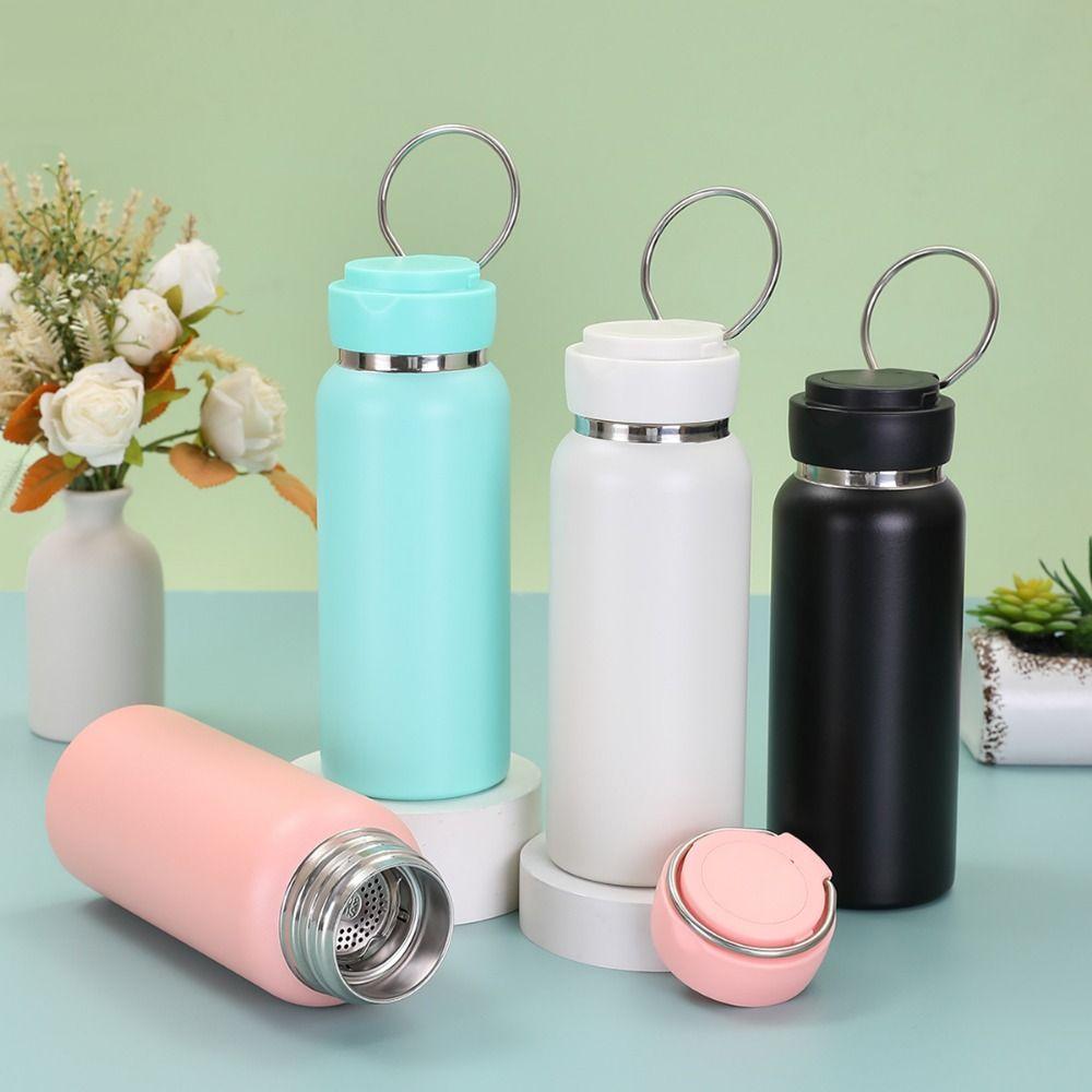 Wide Mouth Sport Thermos Cup 600ML Vacuum Flask Reusable Insulated Water Bottle  Outdoor Activities