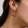 Европейские и американские серьги-капли из нержавеющей стали с вишней серьги не тускнеют титановая сталь