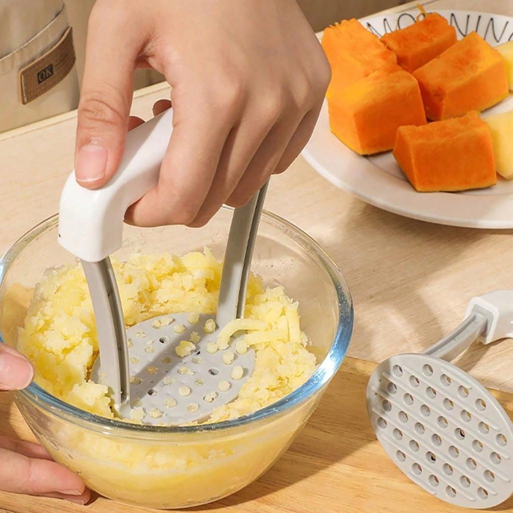 1 шт. Ручная картофеледавилка, Картофеледавилка, Прочный пластиковый ручной инструмент для пюрирования, Кухонный инструмент для измельчения овощей и фруктов, Измельчитель G Press