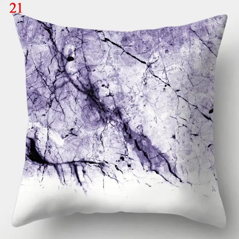 Taie D'oreiller Géométrique Violette, Housse De Coussin Décorative, Maison, Canapé, Carré