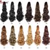 22" Ponytail Extension Claw Long Thick Wavy Curly Jaw Clip In Fake Pony Tails Soft Natural Looking Synthetic Hairpiece For Women