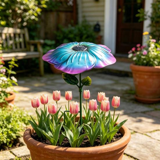Plant Shade Umbrella Flower Flower Outdoor Sunshade Pot Umbrella Metal Parasol for Potted
