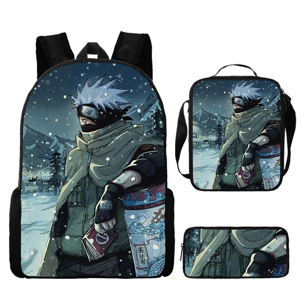 Naruto Naruto Surrounding Primary School Bag Cartoon Animation Backpack Satchel Pencil Case