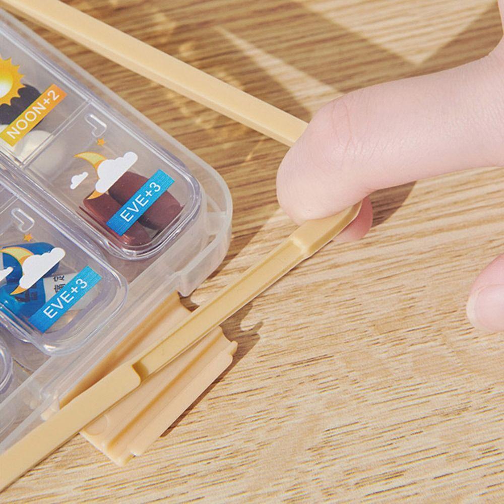 Sliding Cover Design 7-Day Pill Organizer 21 Grid Medicine Storage Box  for Travel Household