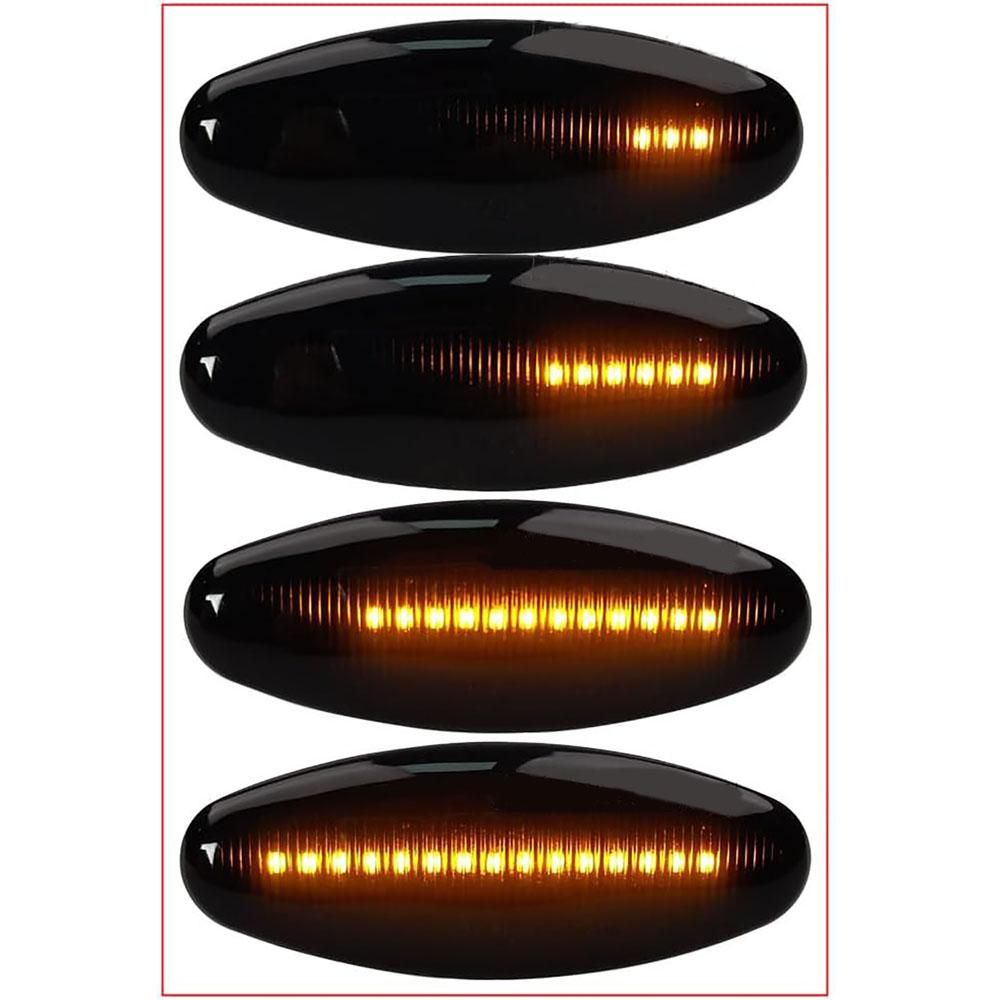 1 пара светодиодных динамических боковых габаритных огней для Jaguar XK8 S-Type XJ X350