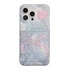 Ins girl powder love butterfly подходит для iPhone17promax лазерный чехол для мобильного телефона 14/15 большое отверстие 13 противоударный