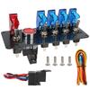 12V Rocker Switch Panel Light Toggle Racing Car Starter Ignition Start Stop Push Button LED Indicator ATV Vehicles Accessories Relays 5
