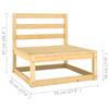 3 Piece Garden Lounge Set with Cushions Solid Pine Wood