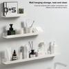 Bathroom Wall Shelf Traceless Stickers Easy Install Storage Rack Home Decor Wall Mounted Shelf Kitchen Toys Essentials Organizer