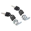 2pcs Cylinder Cam Locks Anti?Corrosion Secure Hardware with 4 Keys for Tool Box Drawer