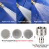 Stainless Steel Water nozzle Quick Plug Spray Shower Nozzle Pressure Washer Nozzle  Flower Watering