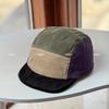 New fashion color matching short brim hat women's autumn and winter corduroy soft brim baseball cap versatile casual cap