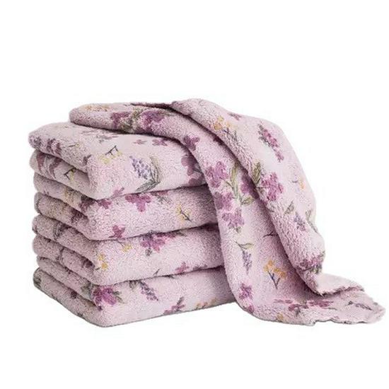 Антипригарная кухонная губка из кораллового флиса с принтом - Сильно впитывающая