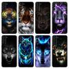 Lion Wolf Tiger Bear Rabbit Phone Case For Samsung Galaxy S20 S21 FE S22 Ultra S10 Lite S10E S9 S8 Plus S7 Edge Soft Black Cover