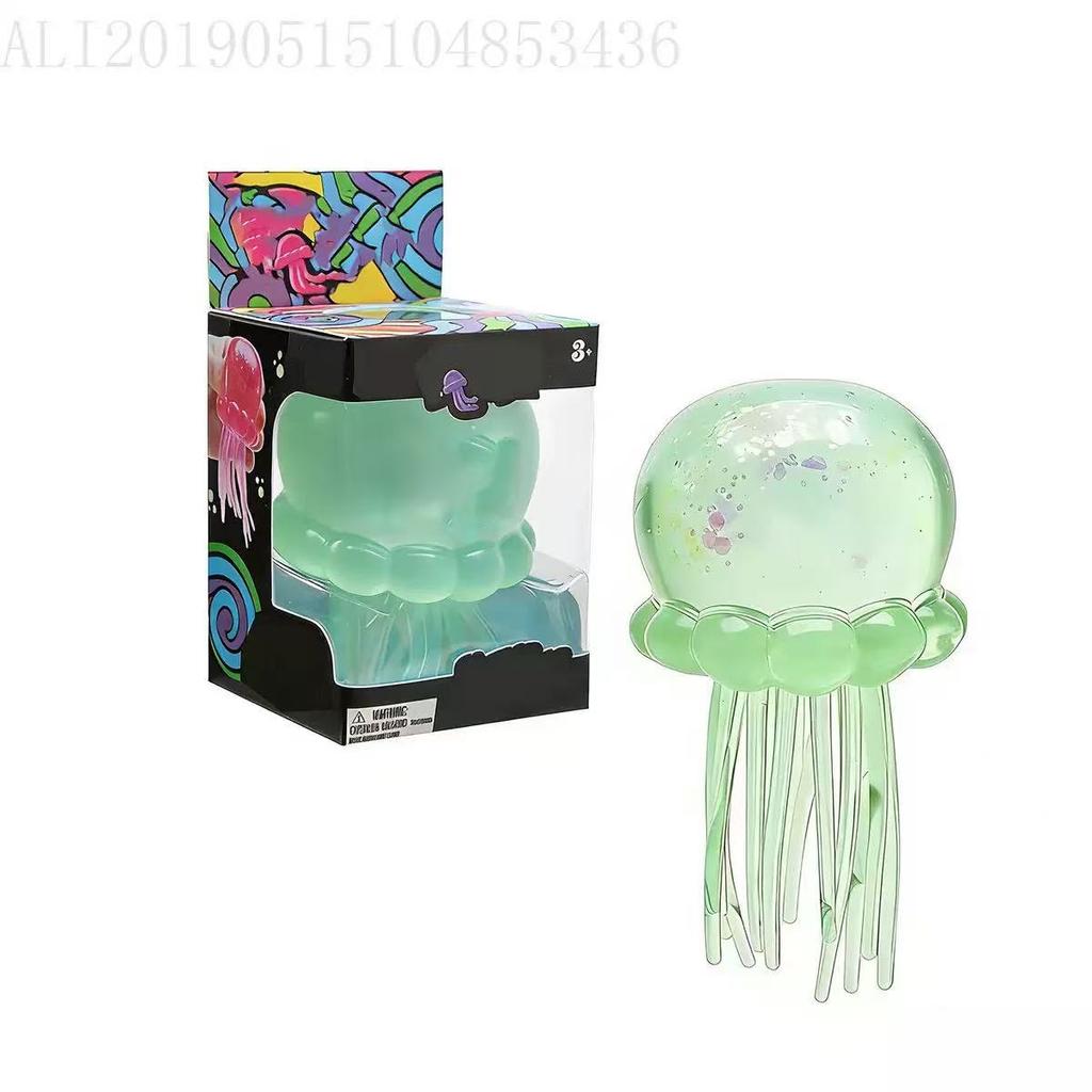 Latest Surprise  Toys Items In Lots Affordable Jellyfish Squishy Sparkling Glow In Dark Stress Ease Tactile Squeeze Toy