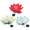 Artificial Lotus Shape Floating Pond Lamp LED Night Light Solar Floating Lotus Shape Water Surface Lantern for Garden Pool Party