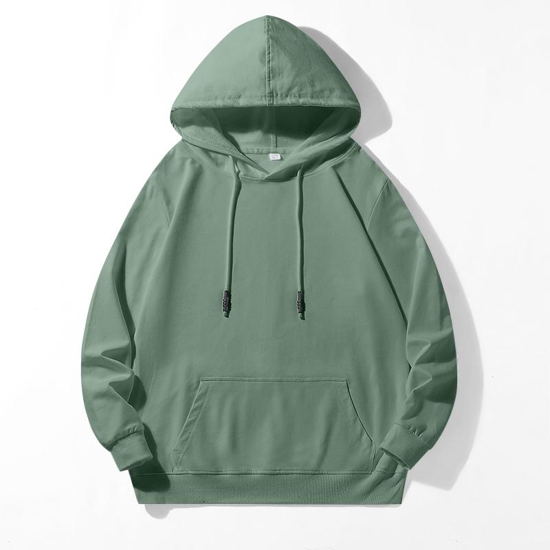 2024 Fashion Men Casual Hoodie Basic Pullovers Sweatshirts Loose Women Solid Color Hoodies Oversize Black Sweatshirt Tops