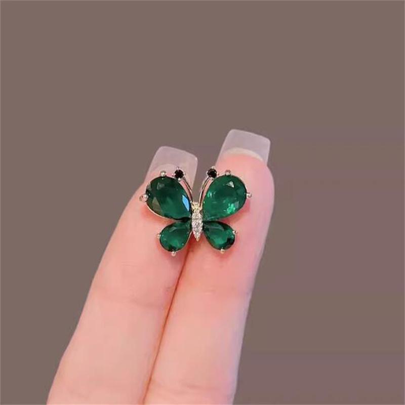 Fashion Exquisite Butterfly Enamel Brooches For Women Girls Cute Butterfly Small Pins Temperament Corsage Clothing Accessories