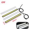 2Pcs 17CM 7.5W Ultra Thin LED COB Strip 12V DRL Lamp Day Time Running Driving Lamp for Auto Car Side Fog Light Waterproof