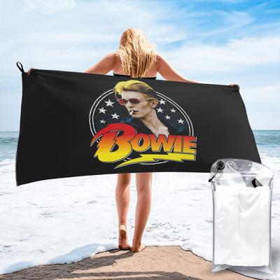Пляжное полотенце David Bowie Мягкое Микрофибра Быстросохнущее Впитывающее Быстрые полотенца для ванны