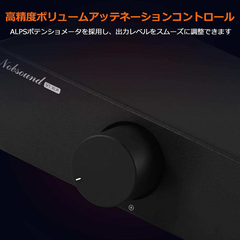 Nobsound HIFI Пассивный регулятор громкости XLR балансный ALPS Низкопрофильный алюминиевый Подходит для студии звукозаписи Для аудиофилов VOL-3 Вход/выход контроллера, 4-секционный
