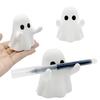 Halloween Ghost Pen Holder 3D Printed Cartoon White Ghost Stationery Pencil Stand