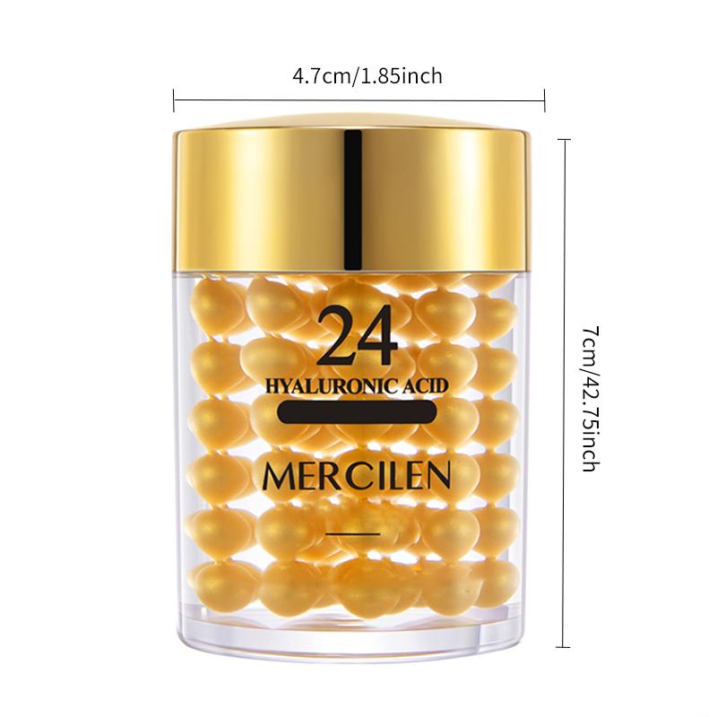 MERCILEN Крем для глаз с 24-каратным золотом и гиалуроновой кислотой, 60 г, уменьшает морщины под глазами, подтягивает и укрепляет глаза, крем для ухода за глазами против морщин