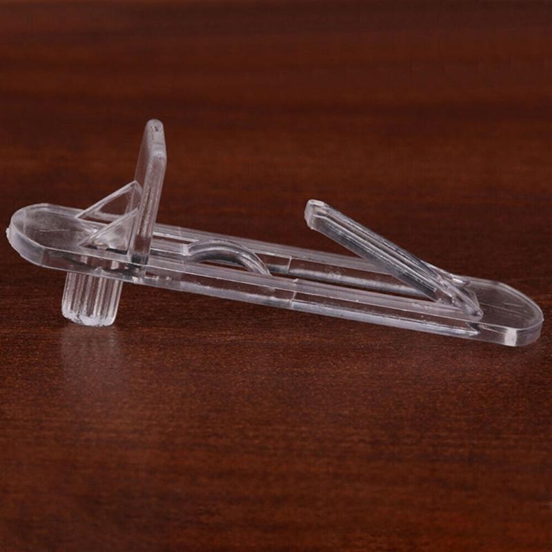 30pcs Shelf Support Peg Clear Plastic Locking Shelf Support Pin Clips Cabinet Shelf Pins Self-Locking Bracket Clips