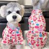 Pet cat and dog clothes, summer thin pink bear shirt, small and large dog anti-hair loss air-conditioning clothes