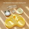 New Plastic Cat Feeder Water & Food All-in-One Dual-Function Pet Bowl Cross-Border