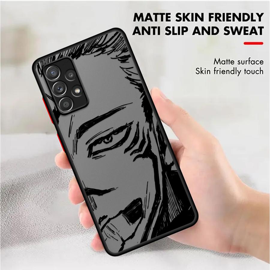 Мягкий чехол с изображением Сукуны из Jujutsu Kaisen для Samsung Galaxy A23 A32 A15 A52 A16 A33 A54 A22 A73 A24 A34 A53 A21s A72 A25 A31
