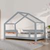 Lit cabane enfant LUCKY 90 x 180 gris