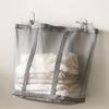 with Handle Dirty Clothes Organizer Wall Mounted Mesh Laundry Hamper  Household