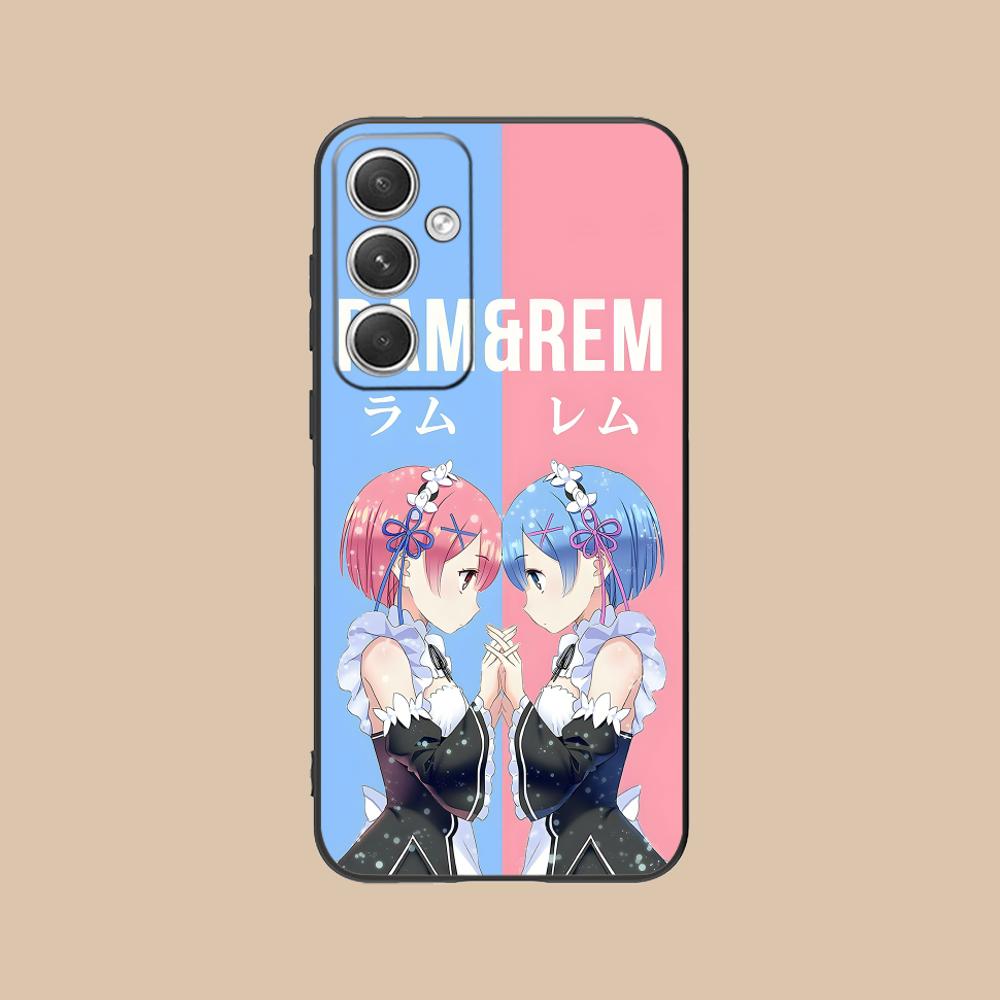 Чехол для мобильного телефона ReZero Rem Ram из матового ТПУ для Samsung Galaxy S26 S25 S24 S23 S22 S21 S20 Note20 Plus FE Ultra, цветной
