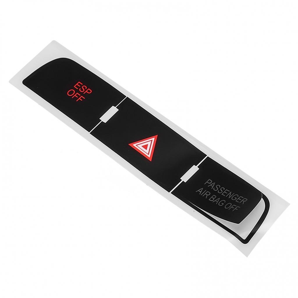 1 комплект наклеек для ремонта кнопок, черный высококачественный винил для Q7 2003-2015