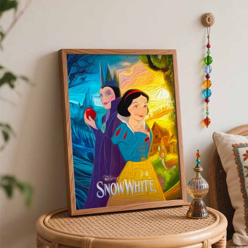 Disney Snow White digital oil painting diy handpainted coloring painting home decoration, custom paint by numbers wall art picture set
