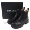 Отличные короткие ботинки COACH Lead Booties ботильоны с боковыми резинками черные 6.5 CM588 Б/У