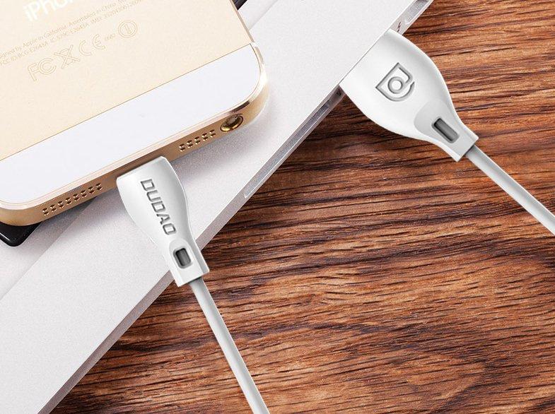 Dudao 2m USB To Lightning Charging Cable 2.1A - White